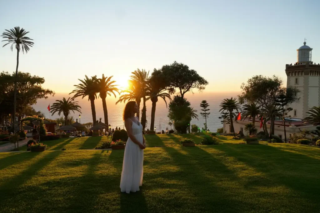 Cape Spartel in Tangier, Morocco, overlooking the Atlantic Ocean and the Strait of Gibraltar